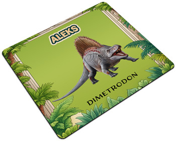 Podkładka Dinozaury Dimetrodon personalizowane imieniem 24x19cm