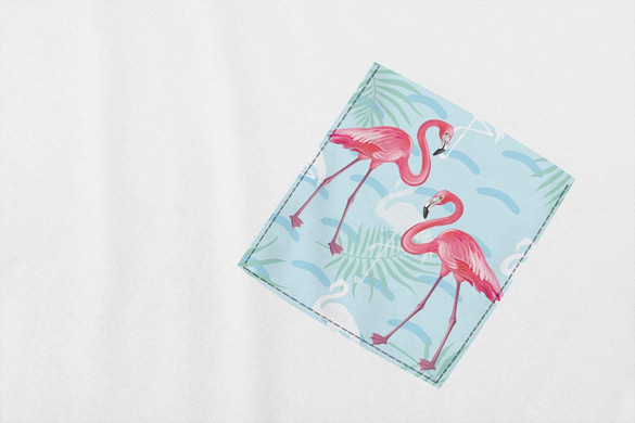 Koszulka z kieszonką FLAMINGI