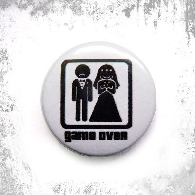 Przypinka GAME OVER