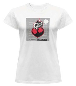 Bluzka damska z naszywką Burning heart