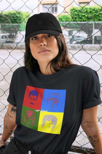 Koszulka z naszywką Queen Hot Space 01