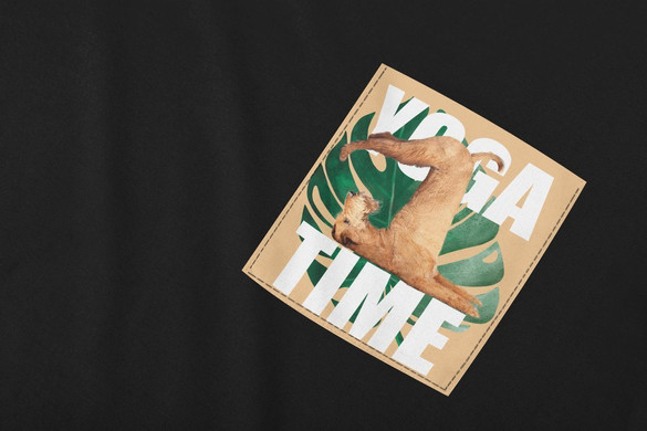 Koszulka z kieszonką YOGA DOG 03