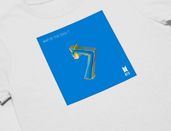 Koszulka z naszywką BTS Map of the Soul 7