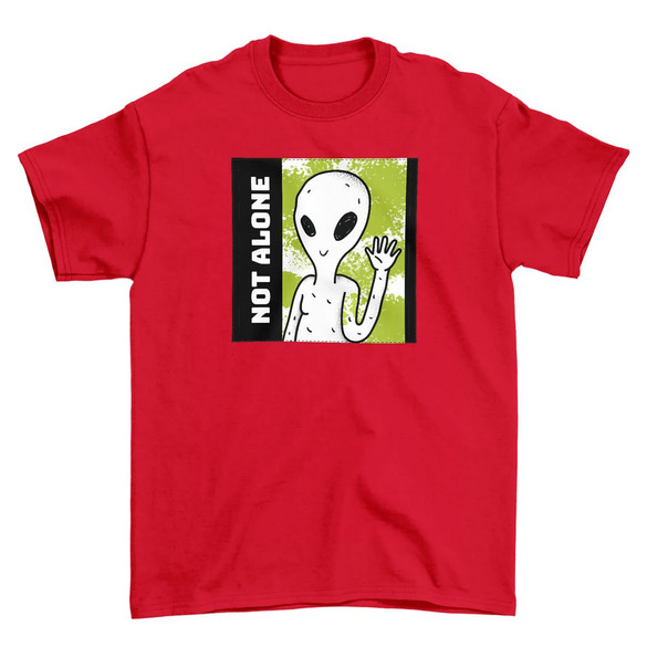 Koszulka z naszywką Not alone