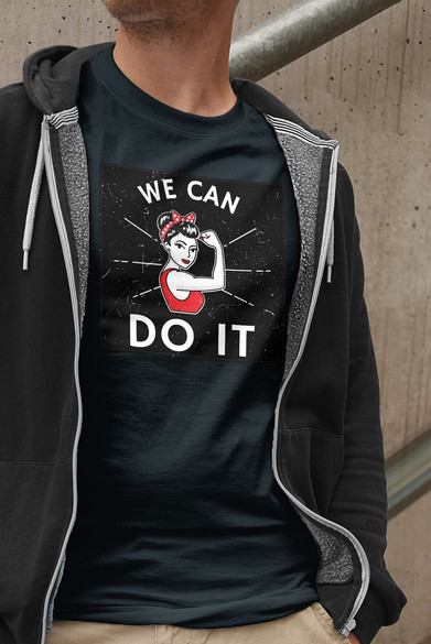 Koszulka z naszywką We Can Do It