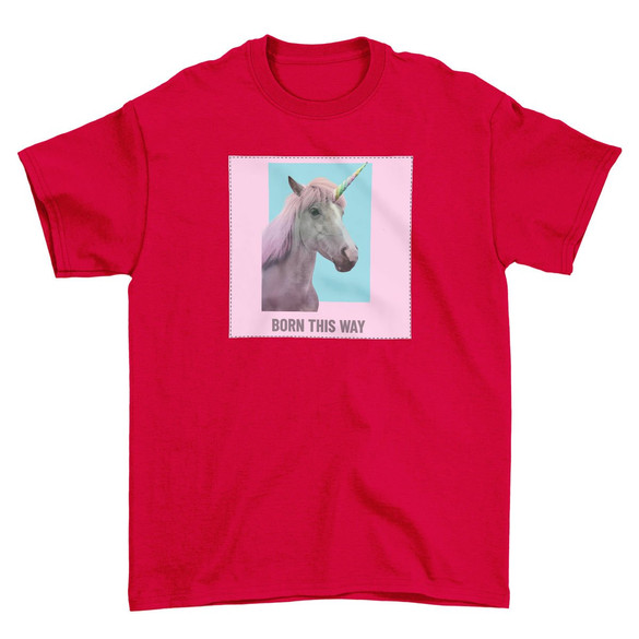 Koszulka z naszywką Born this way