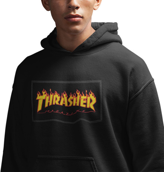 Bluza z naszywką THRASHER TRASHER  LOGO Flame 