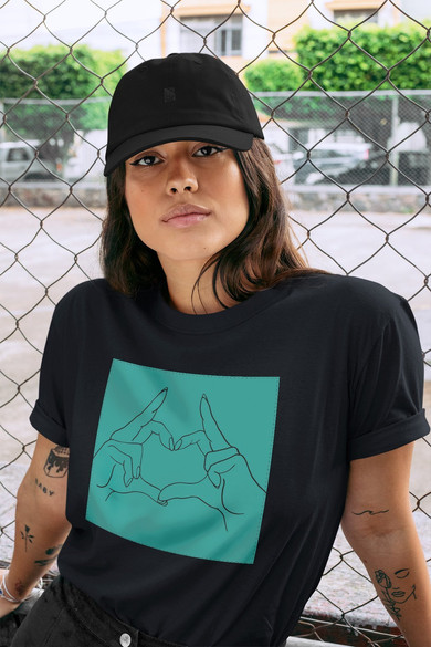 Koszulka z naszywką Serce