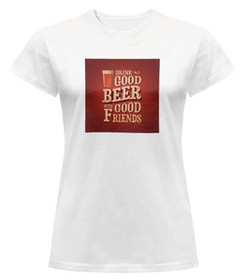 Bluzka damska z naszywką Drink Good Beer...