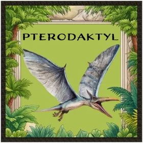 Naszywka Dinozaury Pterodaktyl – dodaj imię