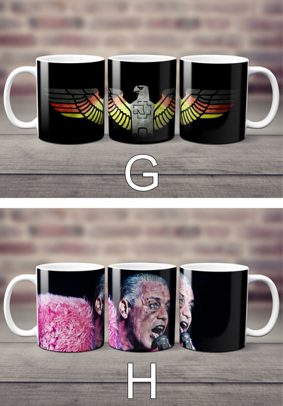 Zestaw RAMMSTEIN poduszka+kubek+GRATIS  WZORY