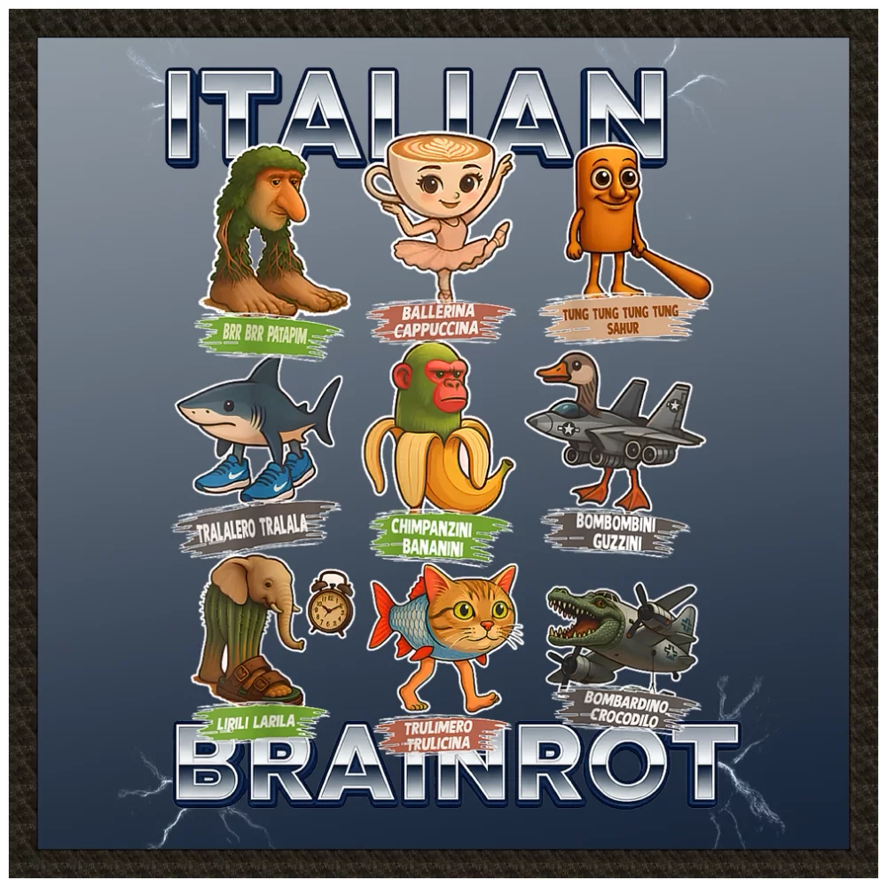 Naszywka Italian Brainrot Paczka Stworków włoskich brainrotów