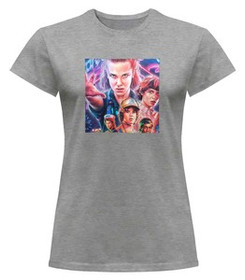 Bluzka damska z naszywką Stranger Things squad 1