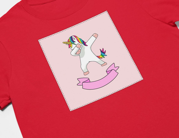 Koszulka z naszywką Unicorne 05