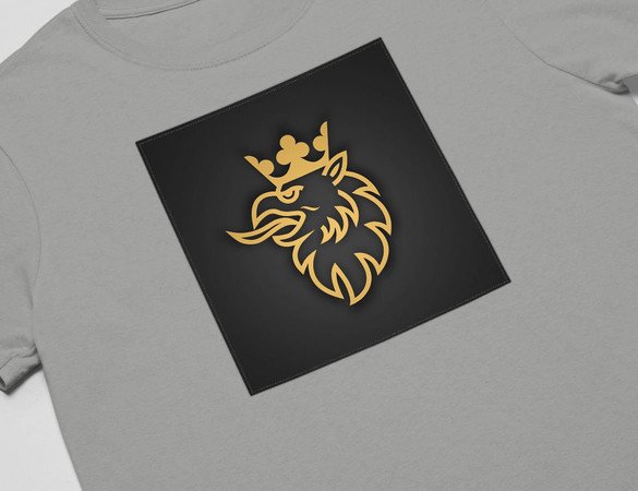 Koszulka z naszywką Scania logo gold