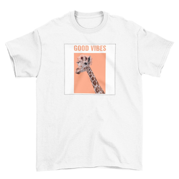 Koszulka z naszywką Good vibes