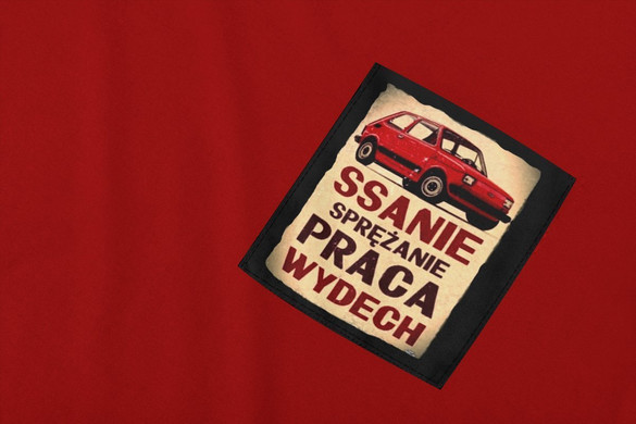 Koszulka z kieszonką Maluch ssanie spręż...