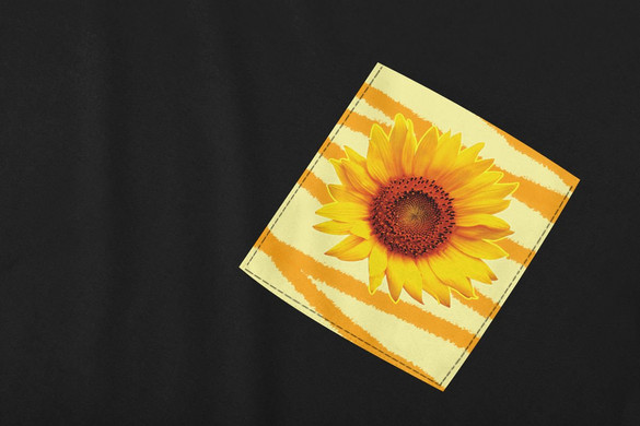 Koszulka z kieszonką SŁONECZNIK