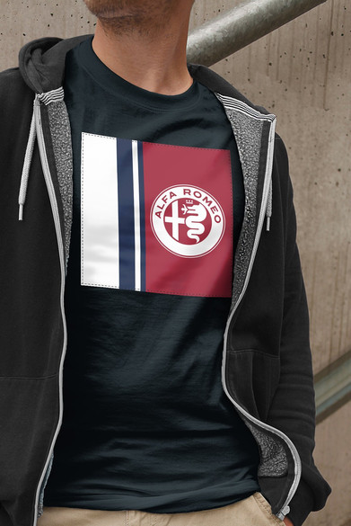 Koszulka z naszywką Alfa Romeo 02