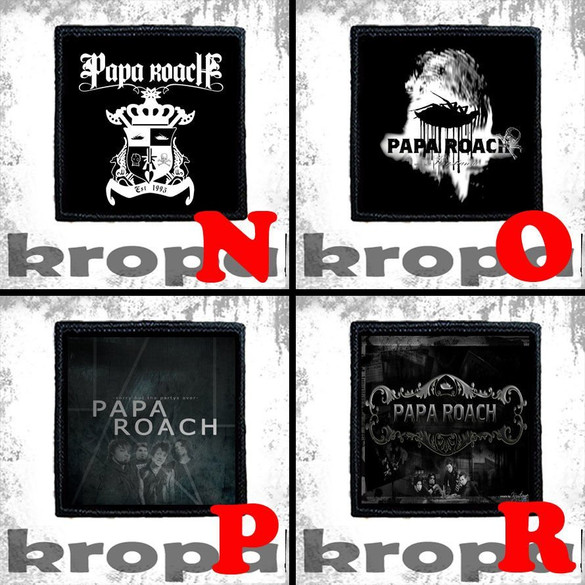 Naszywka PAPA ROACH 10 x 10 cm  Dużo Wzorów!