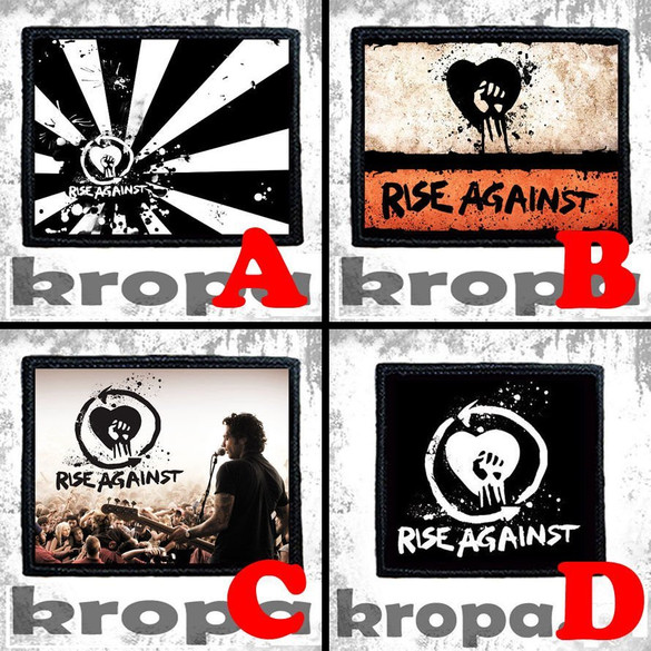 Naszywka RISE AGAINST 10 x 10 cm Dużo Wzorów!
