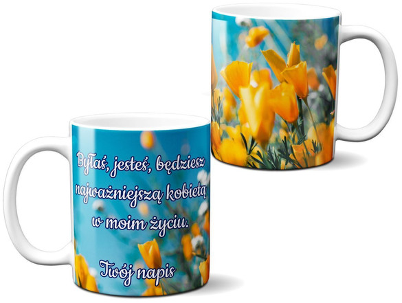 Kubek na Dzień Matki dla Mamy DODAJ NAPIS!