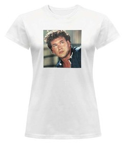 Bluzka damska z naszywką Patrick Swayze