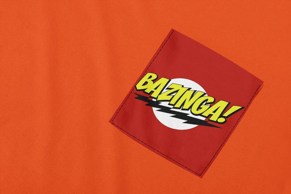 Koszulka z kieszonką BAZINGA! BIG BANG