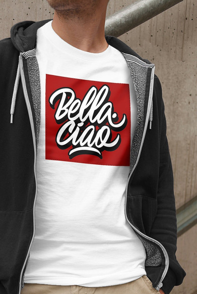 Koszulka z naszywką Dom z papieru b-ciao