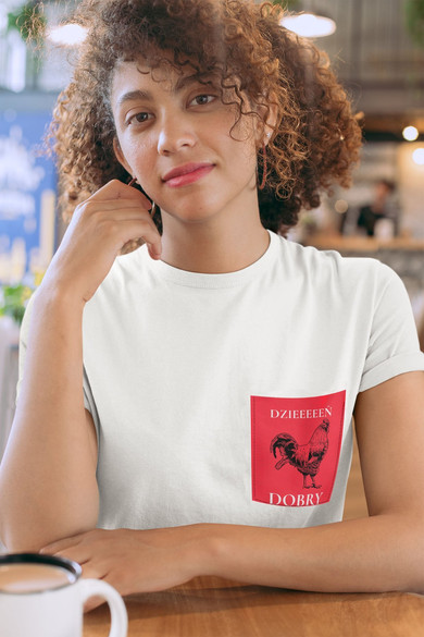 Koszulka z kieszonką DZIEŃ DOBRY...