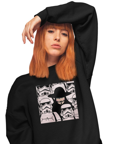 Bluza z naszywką  Anonymous