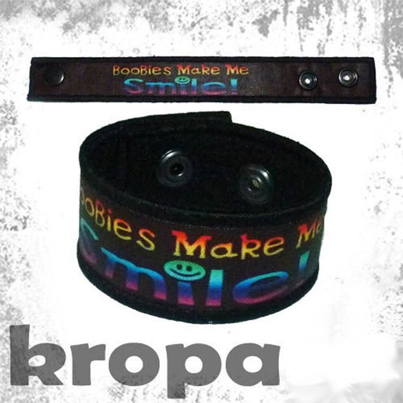Opaska na rękę - BOOBIES MAKE MA SMILE