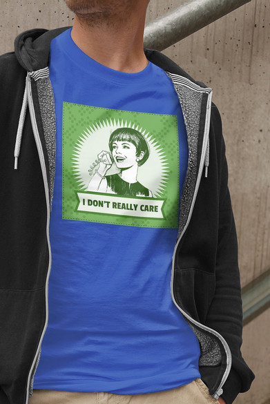 Koszulka z naszywką I don't really care