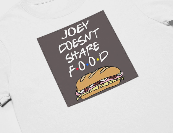 Koszulka z naszywką Friends food