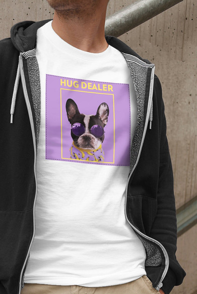 Koszulka z naszywką Hug dealer