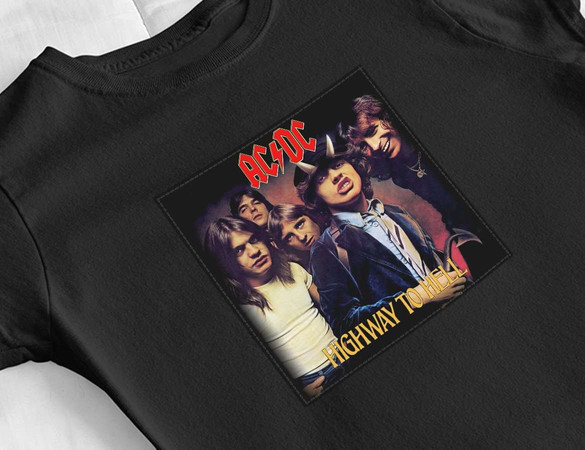 Bluzka damska z naszywką AC/DC Highway to..