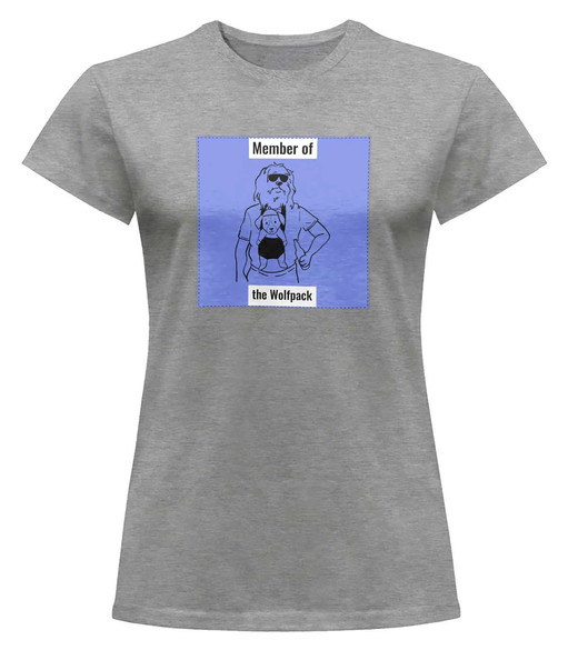 Bluzka damska z naszywką Member of the Wolfpack