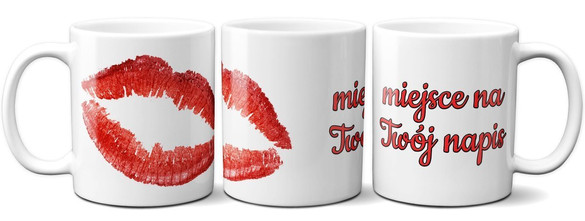 Kubek na Walentynki DODAJ NAPIS!