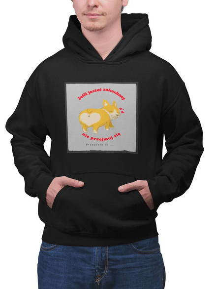 Bluza z naszywką JEŚLI JESTEŚ ZAKOCHANY