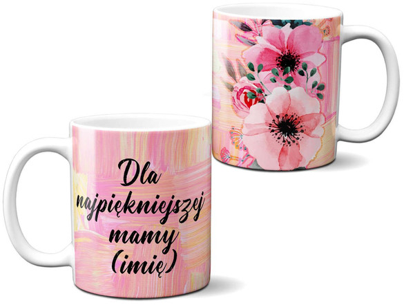 Kubek na Dzień Matki dla Mamy DODAJ NAPIS!