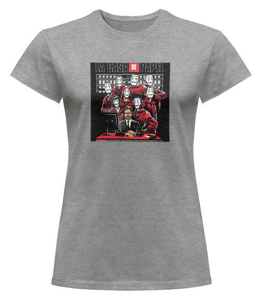 Bluzka damska z naszywką Dom z papieru 02