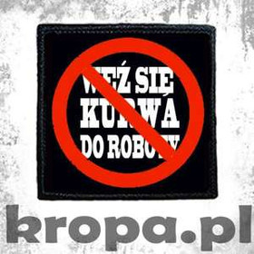 Naszywka WEŹ SIĘ KU.WA DO ROBOTY