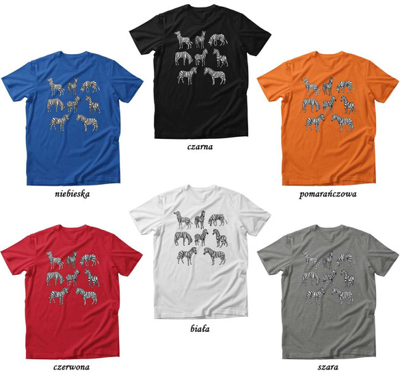 Koszulka ZEBRA ZEBRY RIBS