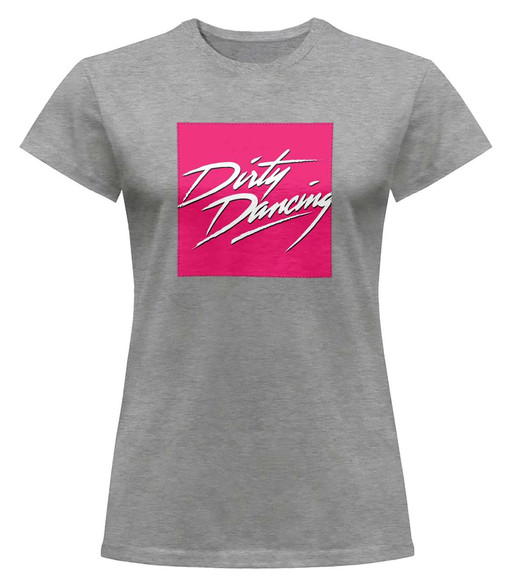 Bluzka damska z naszywką Dirty Dancing logo pink