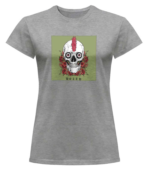 Bluzka damska z naszywką Skull : Death