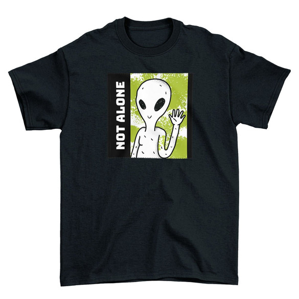 Koszulka z naszywką Not alone