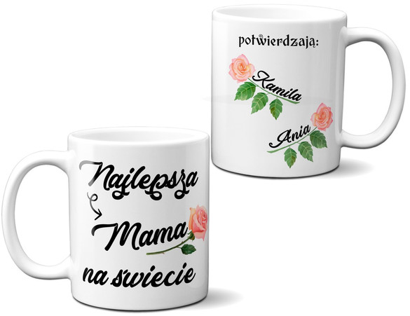 Kubek dla Mamy NAJLEPSZA MAMA + Imiona dzieci