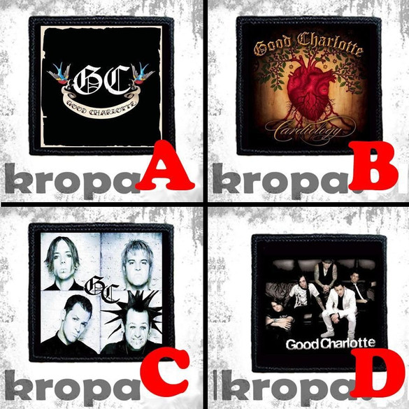 Naszywka GOOD CHARLOTTE 8 X 8 cm Dużo Wzorów!