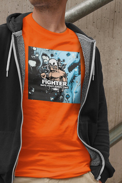 Koszulka z naszywką  FIGHTER