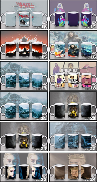 GRA O TRON Zestaw poduszka kubek 54 WZORY + GRATIS